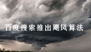 百度推出最新算法出台：飓风算法 杭州SEO优化 第1张